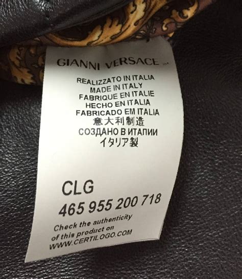 codice clg versace